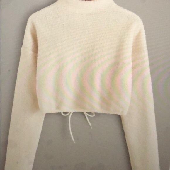 Crop zipped sweat shirt - Picture 6 of 8